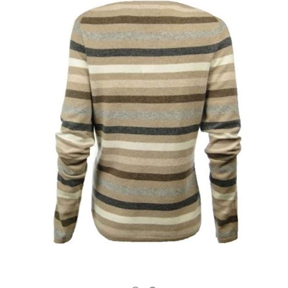 Sutton Studio Striped Cashmere Sweater NWT 1X - Picture 4 of 5